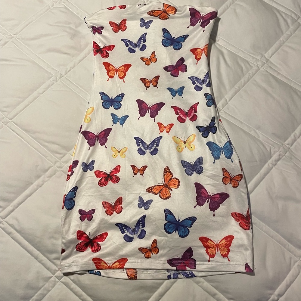 Superdown Butterfly Print Dress
